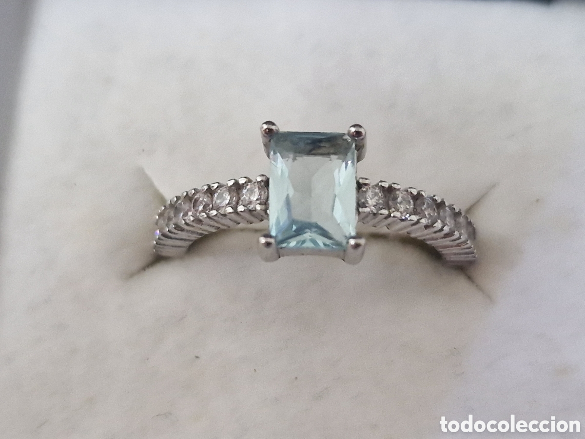 Joyeria: PRECIOSO ANILLO DE PLATA Y TOPACIO - Foto 6