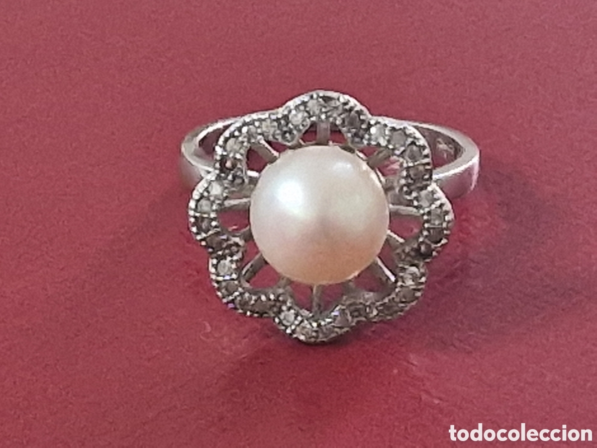 Joyeria: ANILLO PLATA Y PERLA CON CIRCONITAS NI&Ntilde;A - Foto 3