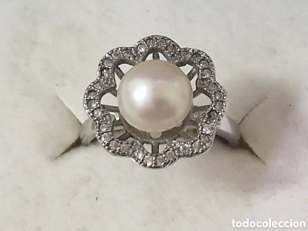 Joyeria: ANILLO PLATA Y PERLA CON CIRCONITAS NI&Ntilde;A - Foto 5