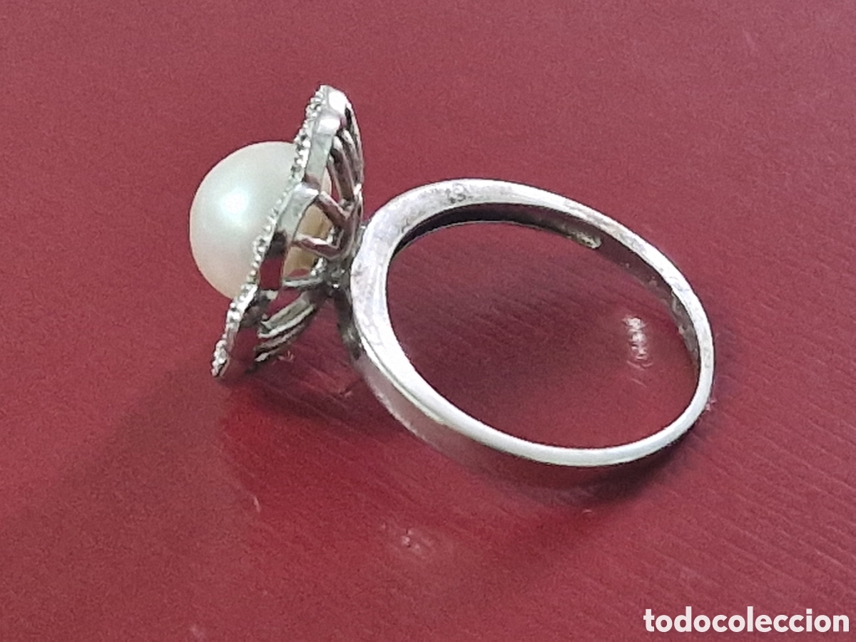 Joyeria: ANILLO PLATA Y PERLA CON CIRCONITAS NI&Ntilde;A - Foto 2
