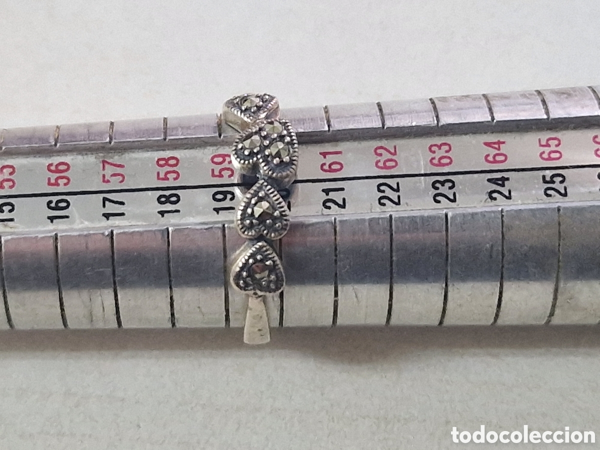 Joyeria: BONITO ANILLO EN PLATA CON MARCASITAS NUEVO - Foto 4