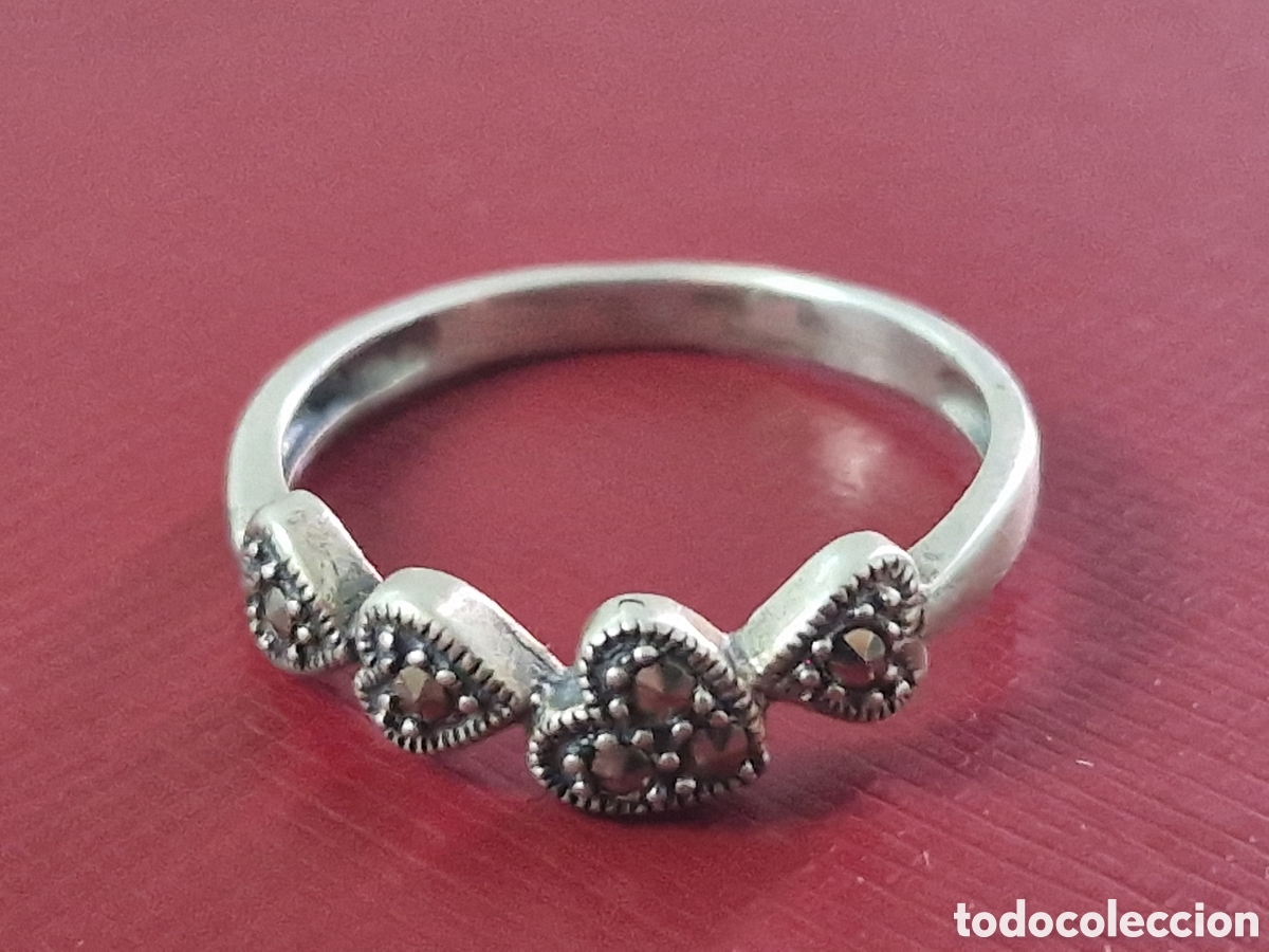 Joyeria: BONITO ANILLO EN PLATA CON MARCASITAS NUEVO - Foto 7