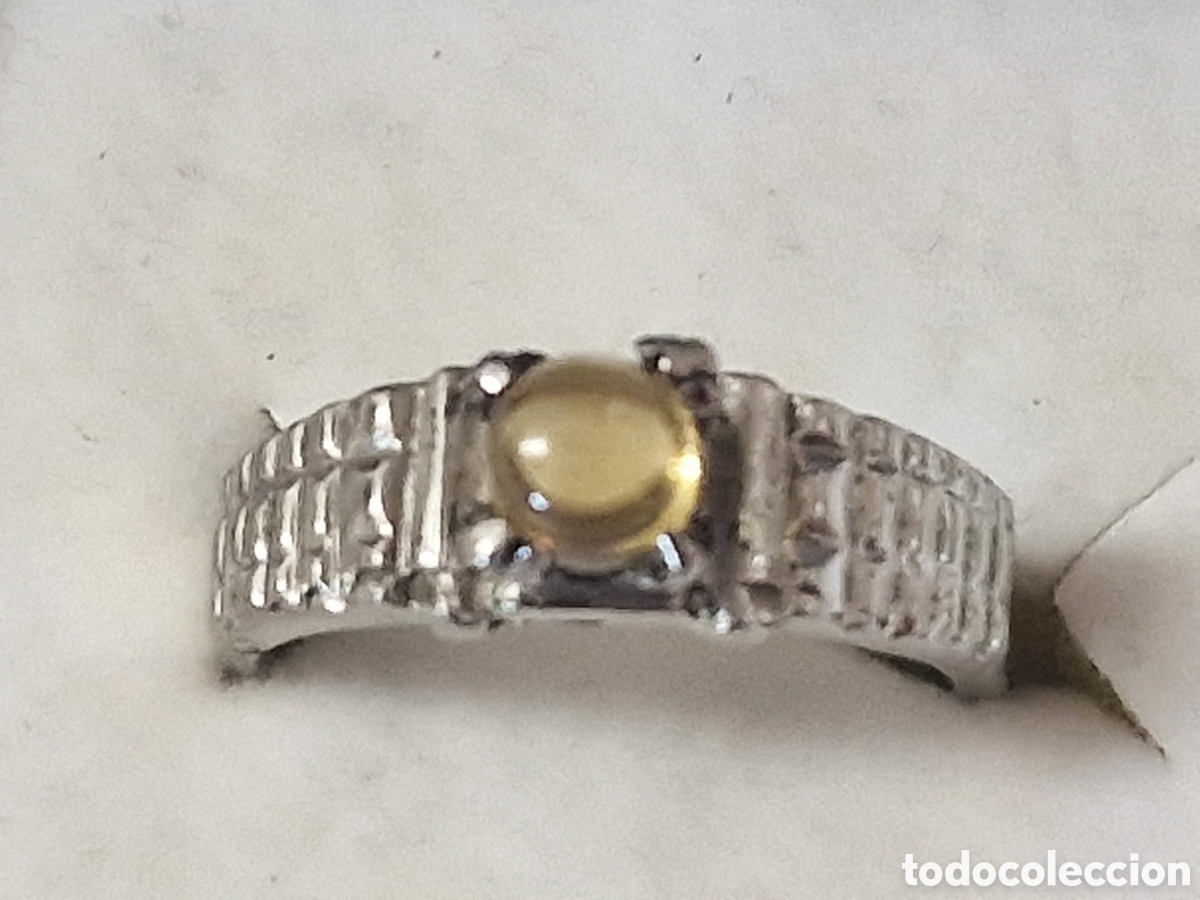 Joyeria: ANILLO DE PLATA Y CITRINO NATURAL NUEVO - Foto 6