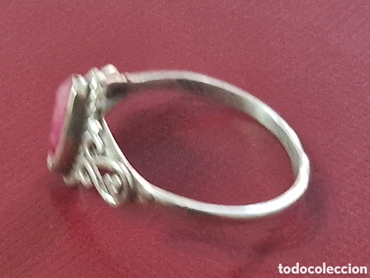 Joyeria: ANILLO DE PLATA DE LEY Y RUBI NATURAL - Foto 3
