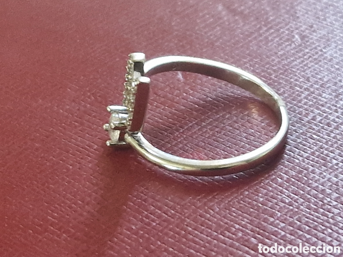 Joyeria: ANILLO DE PLATA Y CIRCONITAS LETRA N - Foto 3