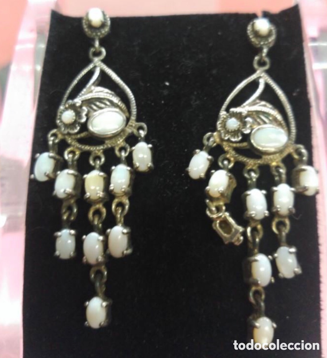 Joyeria: Pendientes de plata y &oacute;palos - Foto 3