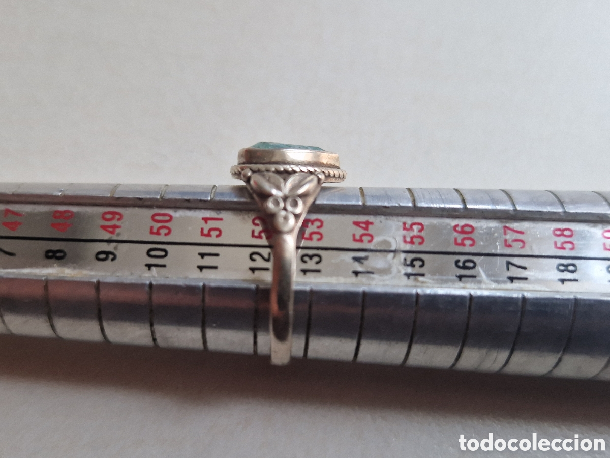 Joyeria: ANILLO DE PLATA Y ESMERALDA NATURAL - Foto 3