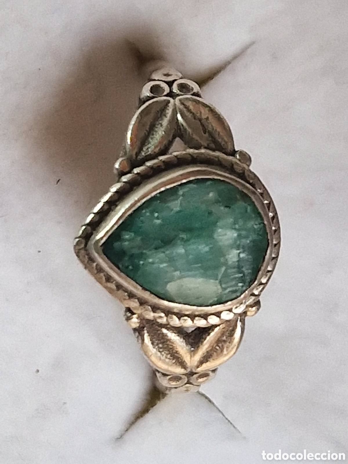 Joyeria: ANILLO DE PLATA Y ESMERALDA NATURAL - Foto 5