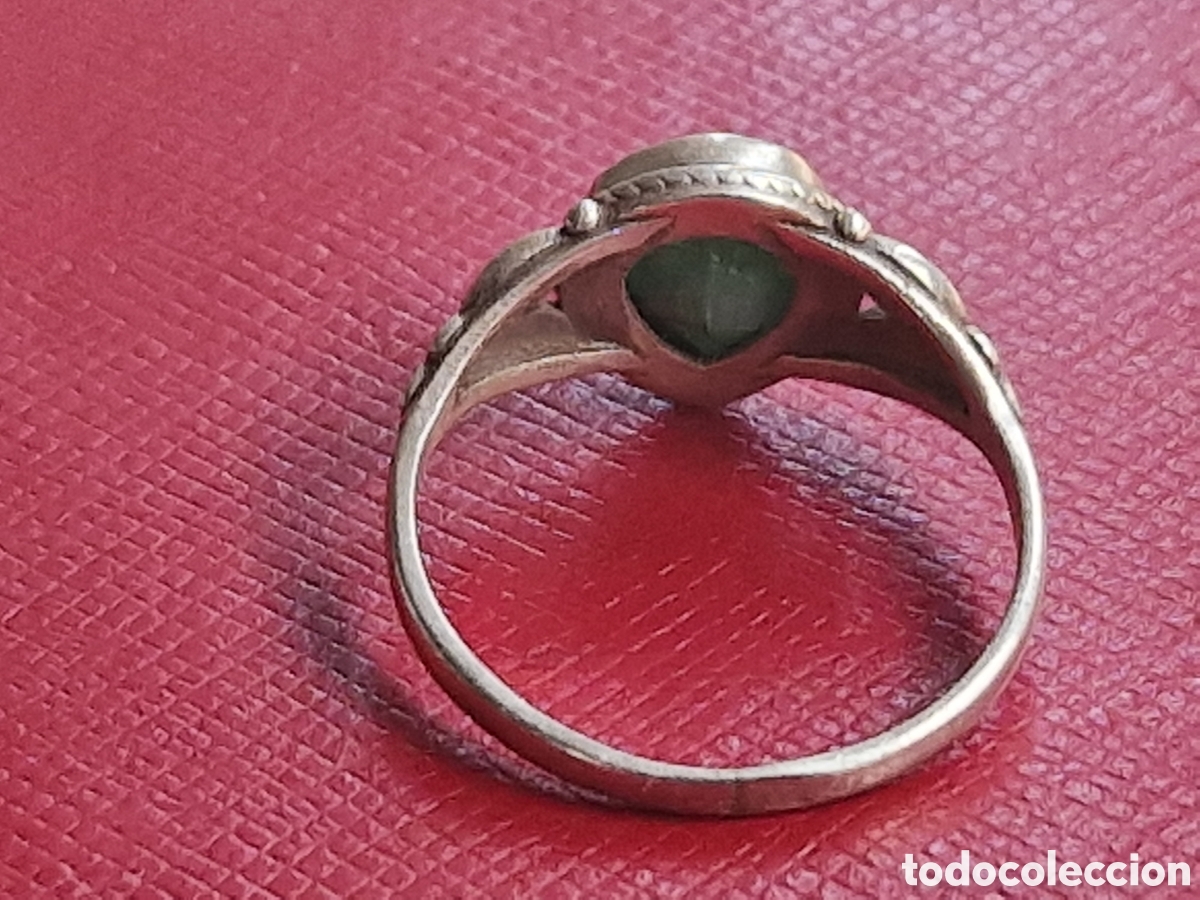 Joyeria: ANILLO DE PLATA Y ESMERALDA NATURAL - Foto 6