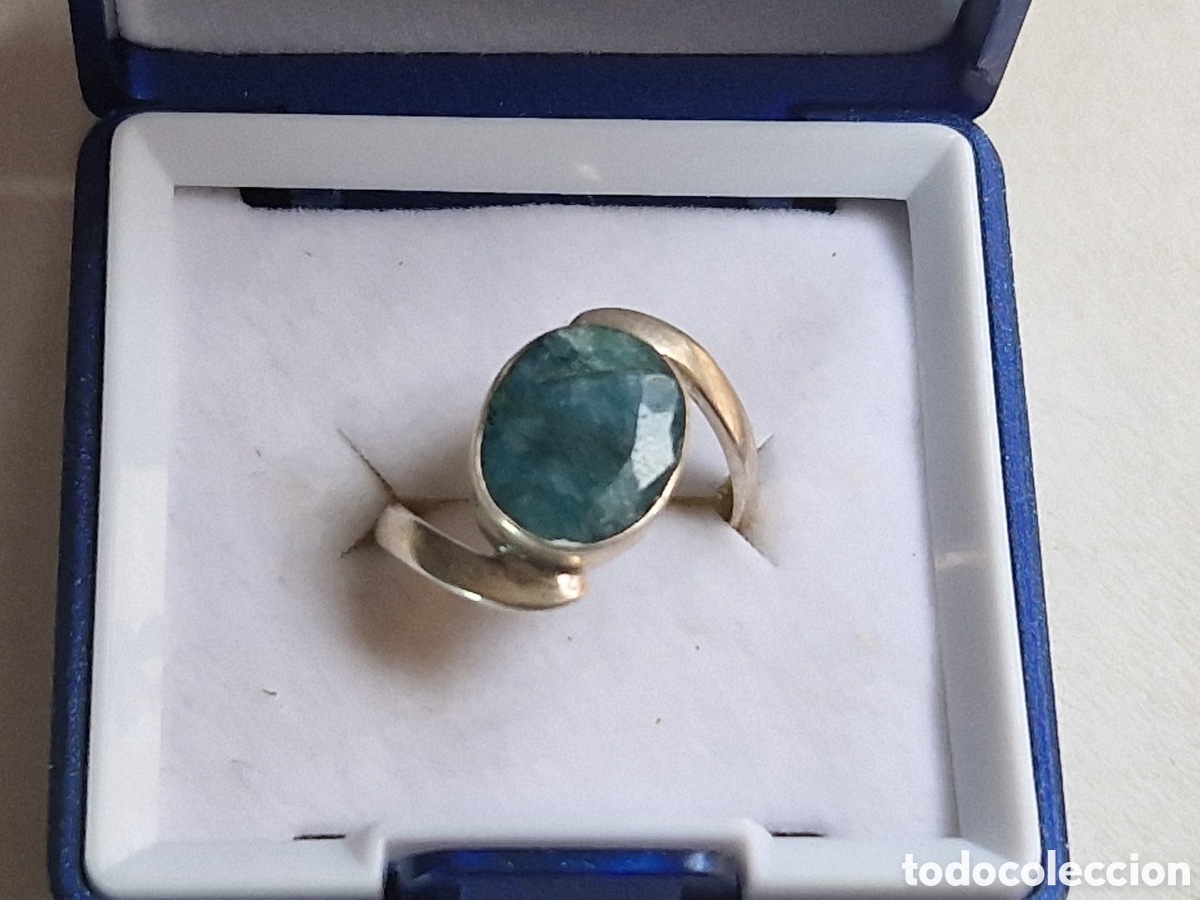 Joyeria: ANILLO DE PLATA Y ESMERALDA NATURAL - Foto 3