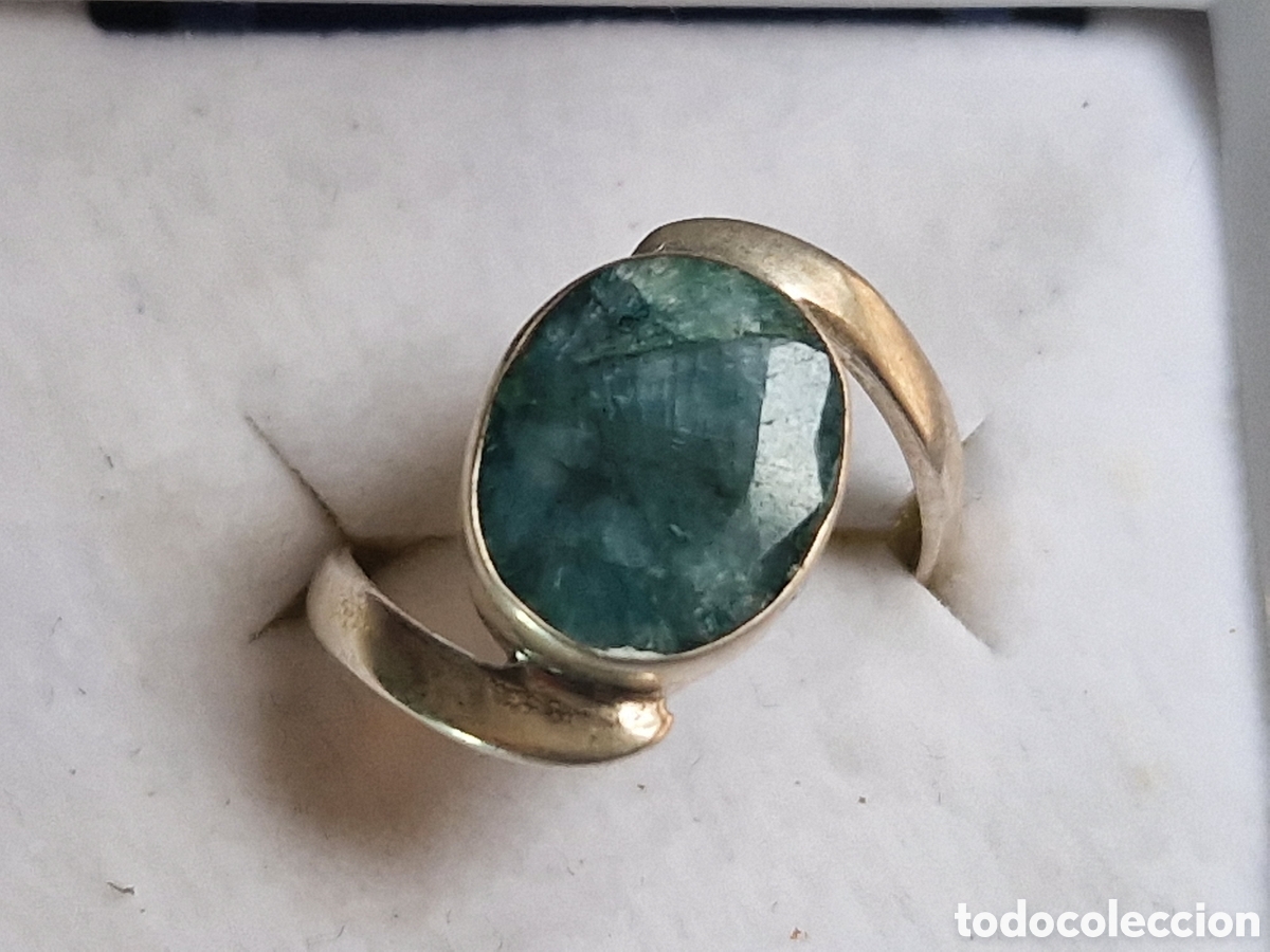 Joyeria: ANILLO DE PLATA Y ESMERALDA NATURAL - Foto 1