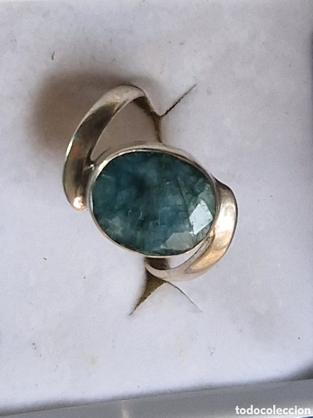 Joyeria: ANILLO DE PLATA Y ESMERALDA NATURAL - Foto 4