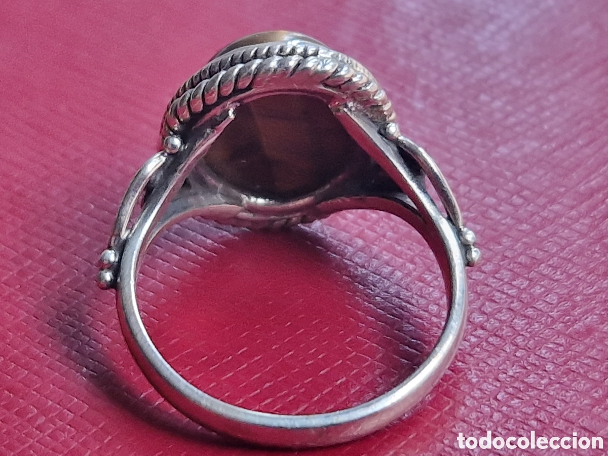 Joyeria: ANILLO DE PLATA Y PIEDRA TIGRE NUEVO - Foto 3