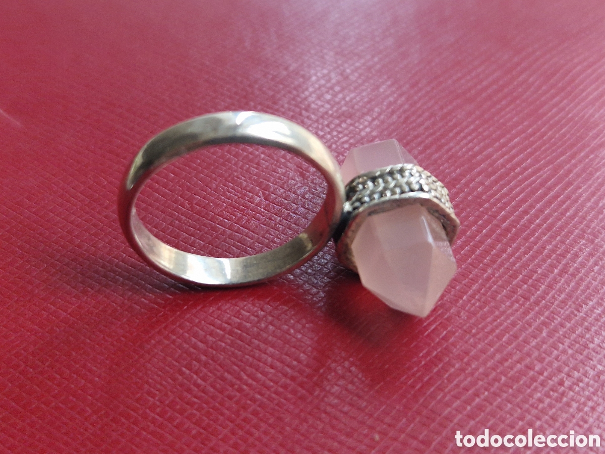 Joyeria: ANILLO DE PLATA Y CUARZO ROSA NUEVO - Foto 2