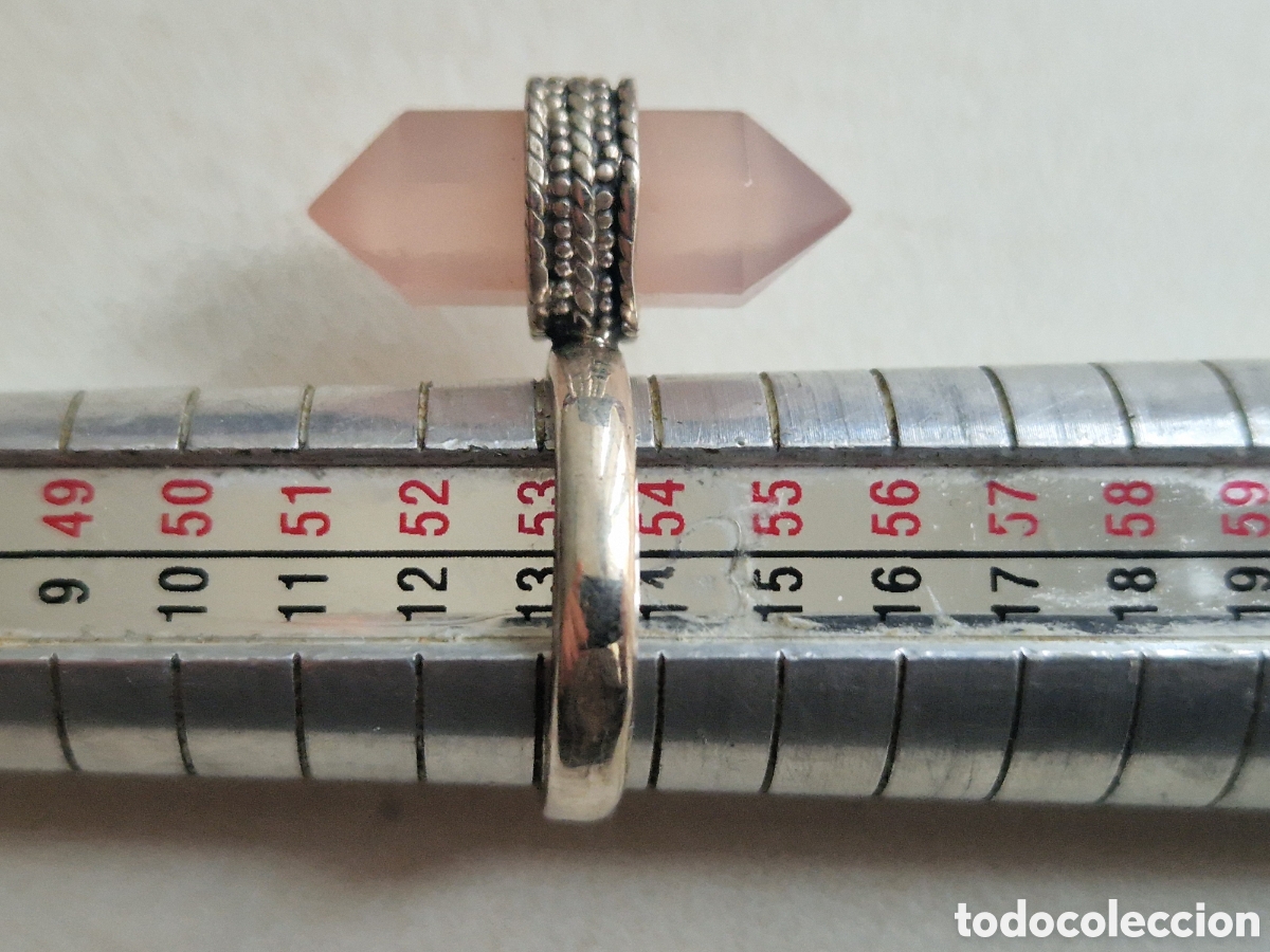 Joyeria: ANILLO DE PLATA Y CUARZO ROSA NUEVO - Foto 6