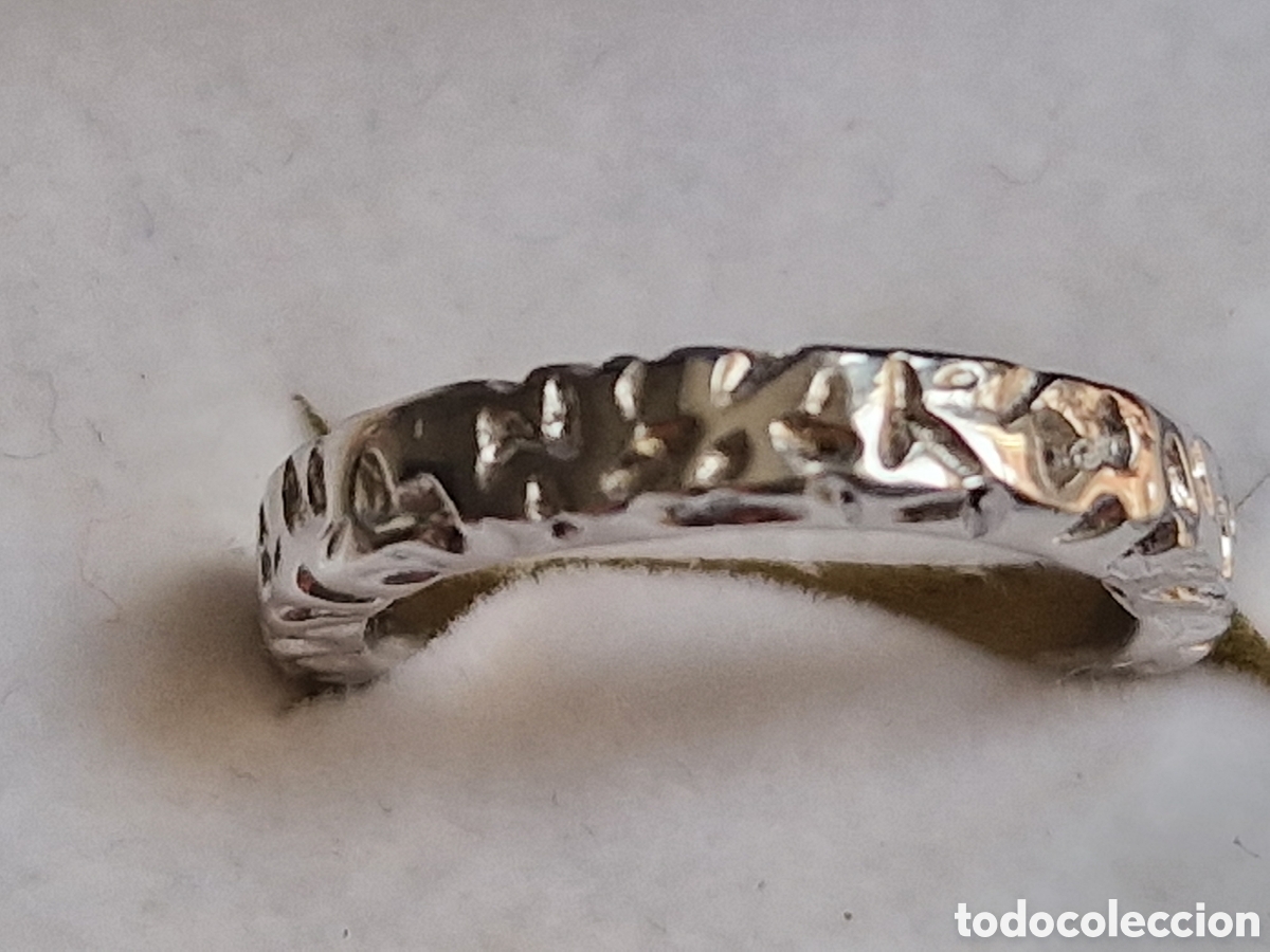 Joyeria: ANILLO EN PKATA DE LEY RODINADA - Foto 4