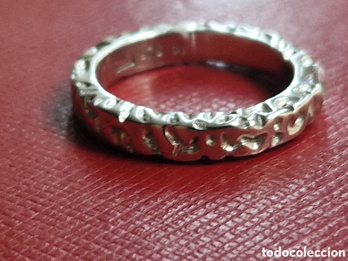 Joyeria: ANILLO EN PKATA DE LEY RODINADA - Foto 1
