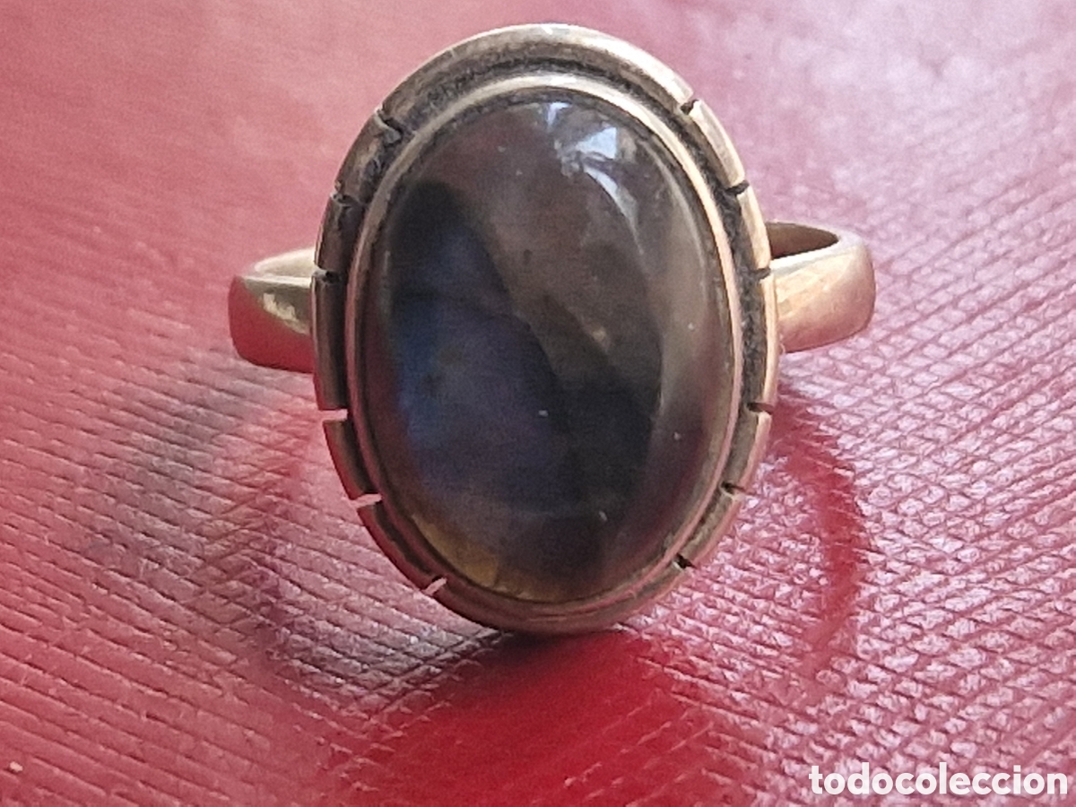 Joyeria: ANILLO DE PLATA DE LEY Y PIEDRA NATURAL - Foto 2