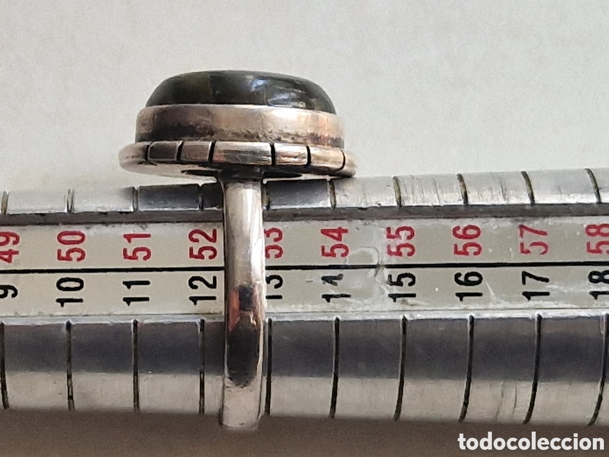 Joyeria: ANILLO DE PLATA DE LEY Y PIEDRA NATURAL - Foto 3