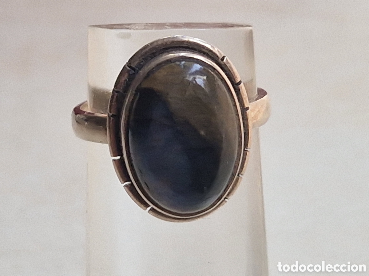 Joyeria: ANILLO DE PLATA DE LEY Y PIEDRA NATURAL - Foto 4