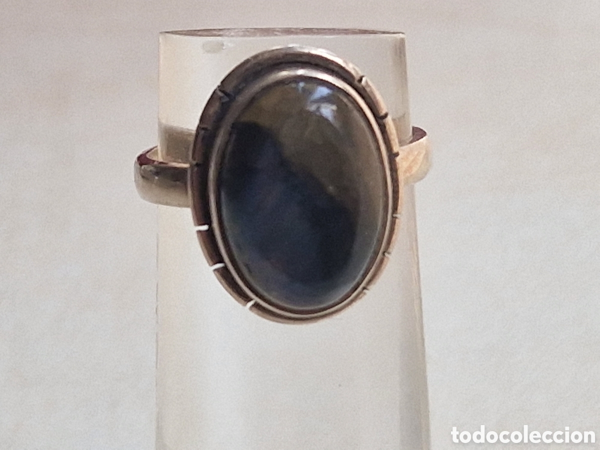Joyeria: ANILLO DE PLATA DE LEY Y PIEDRA NATURAL - Foto 5