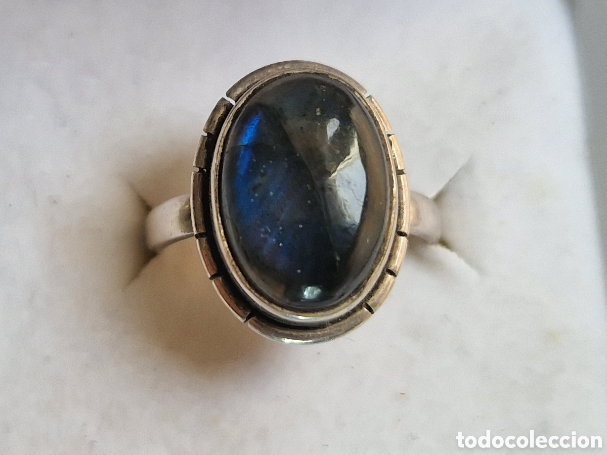 Joyeria: ANILLO DE PLATA DE LEY Y PIEDRA NATURAL - Foto 6
