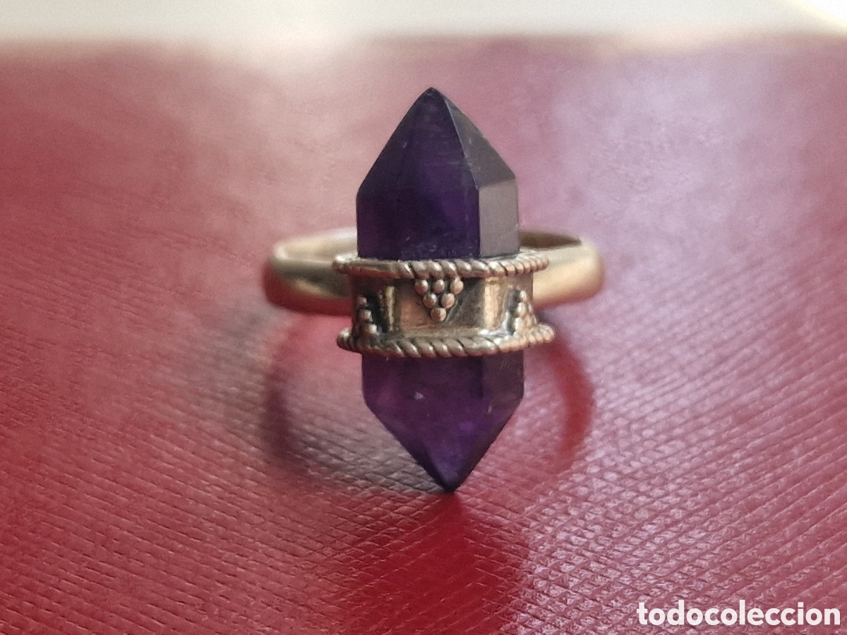 Joyeria: ANILLO DE PLATA Y AMATISTA NATURAL - Foto 4
