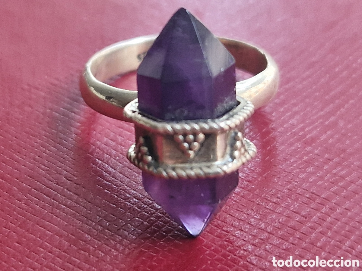 Joyeria: ANILLO DE PLATA Y AMATISTA NATURAL - Foto 8