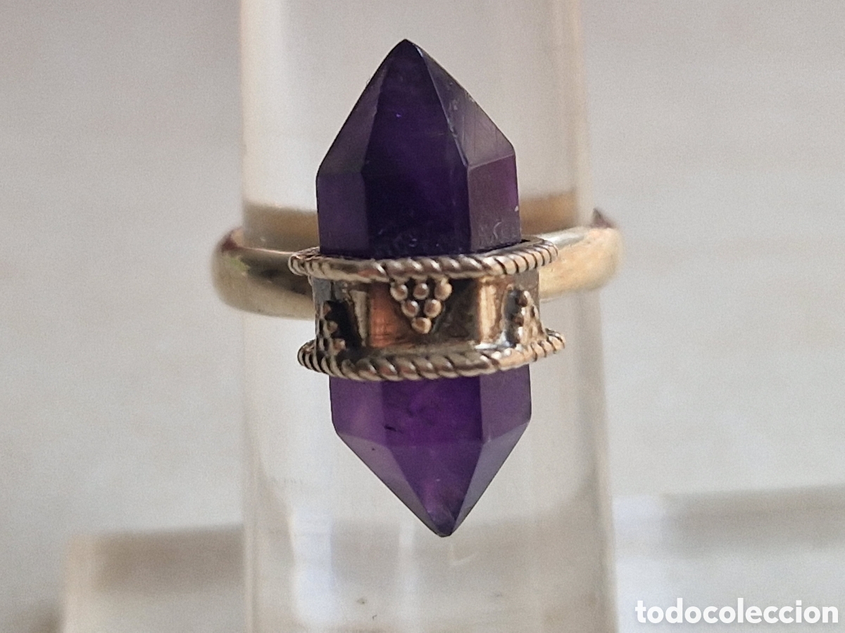 Joyeria: ANILLO DE PLATA Y AMATISTA NATURAL - Foto 9
