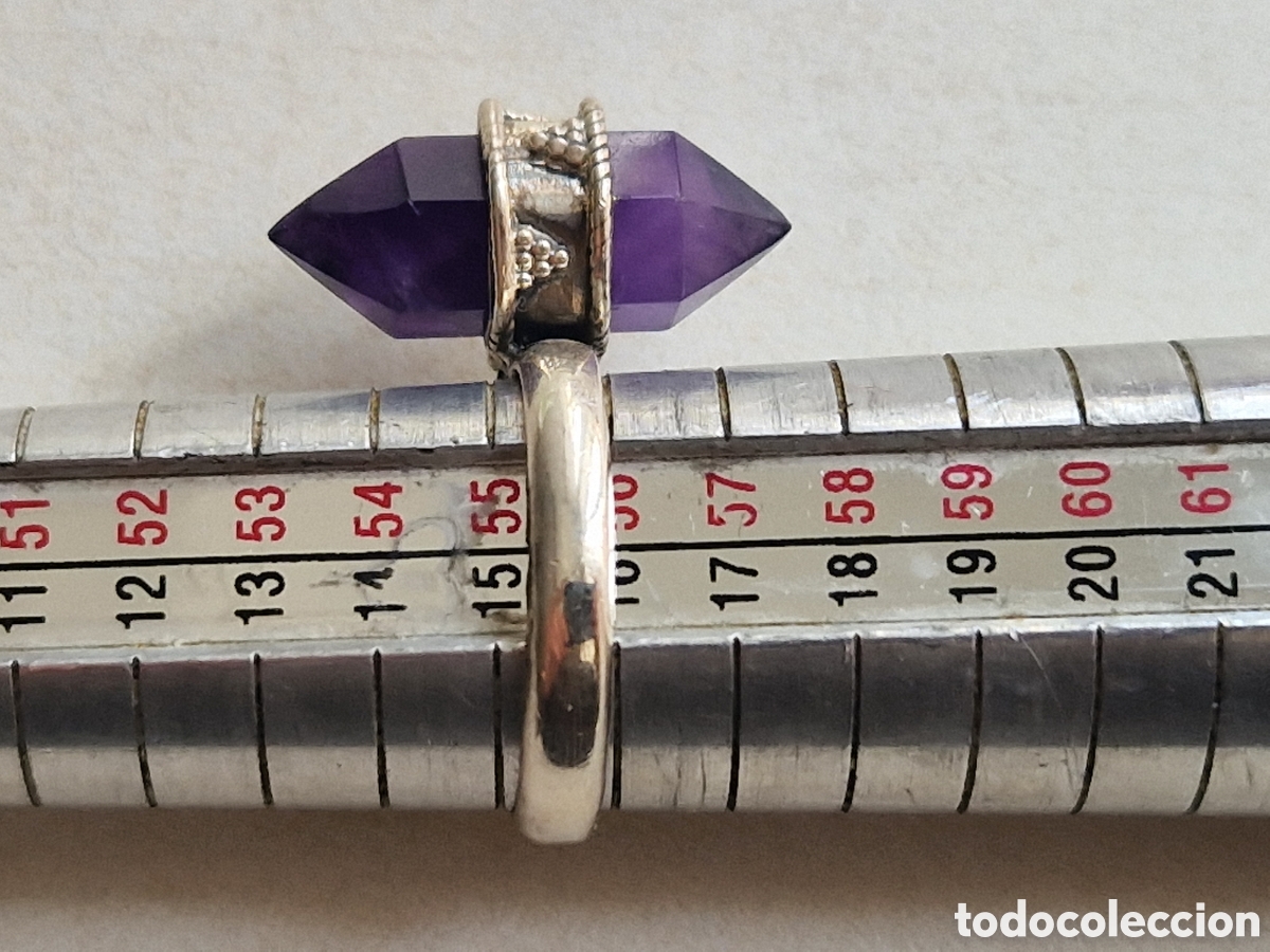 Joyeria: ANILLO DE PLATA Y AMATISTA NATURAL - Foto 11