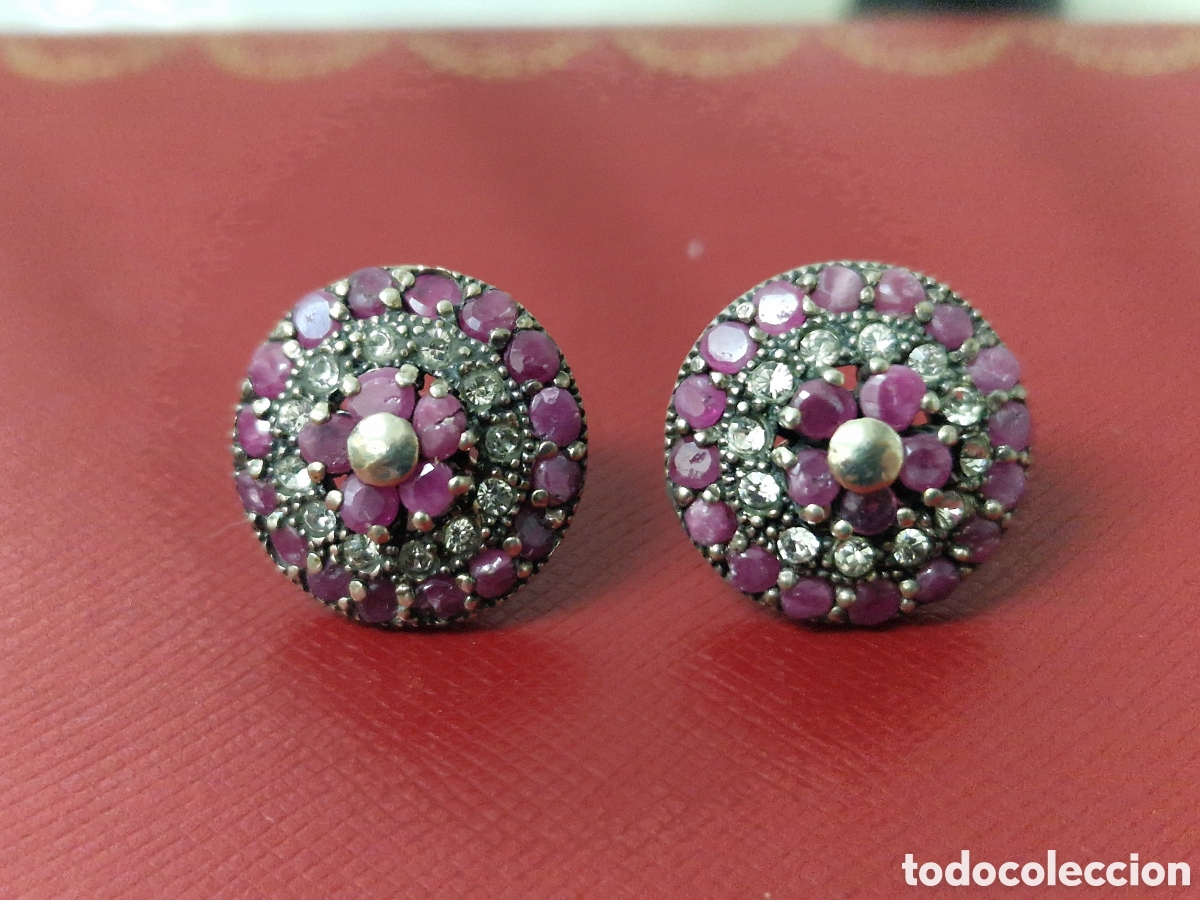 Joyeria: PRECIOSOS PENDIENTES PLATA Y RUBI NATURAL - Foto 2