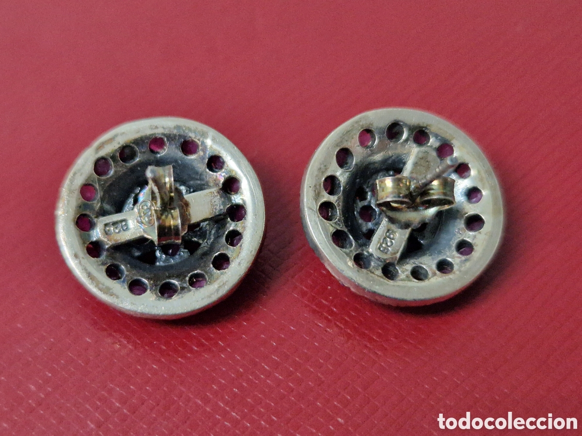 Joyeria: PRECIOSOS PENDIENTES PLATA Y RUBI NATURAL - Foto 5
