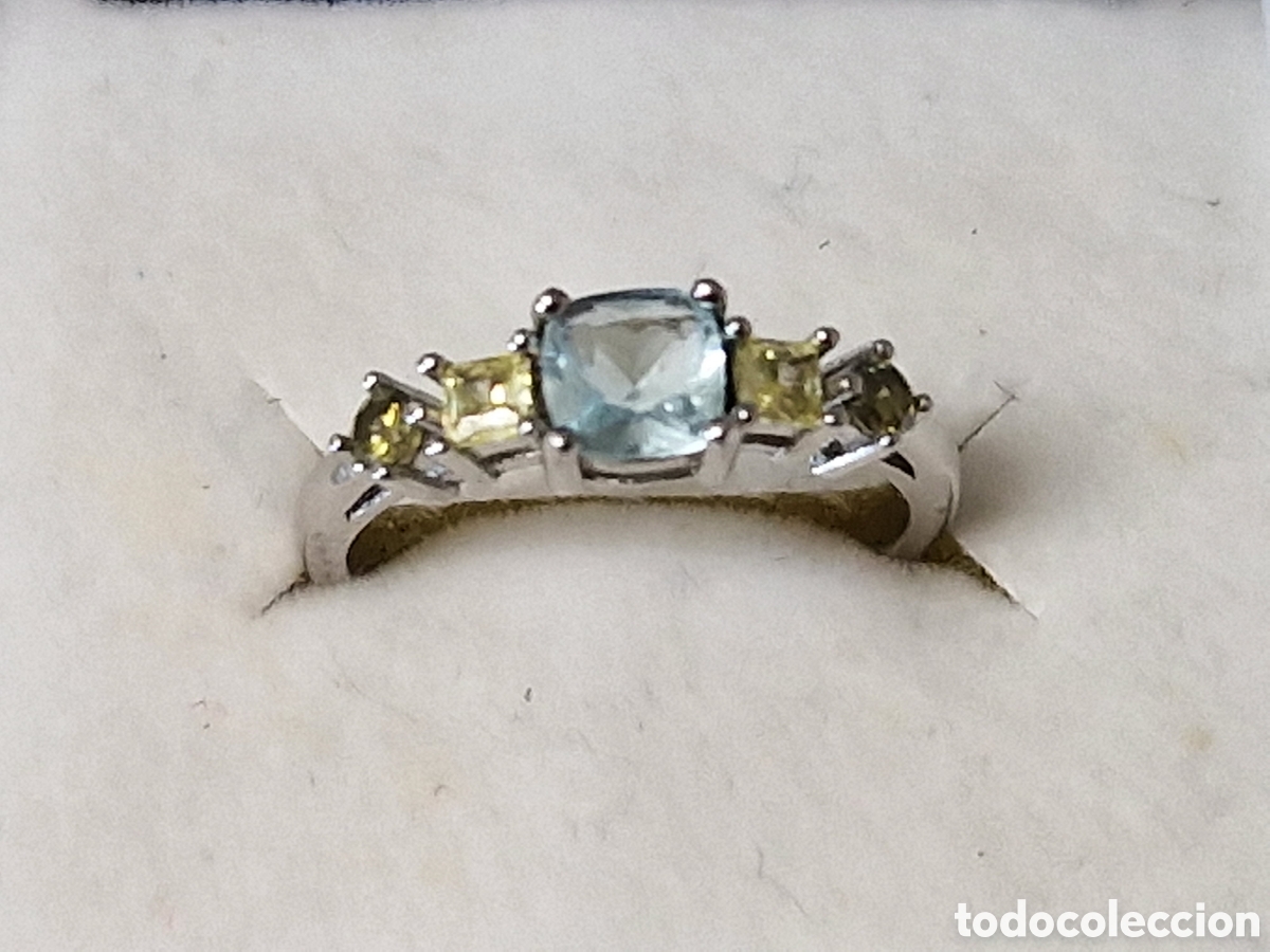 Joyeria: ANILLO DE PLATA Y PIEDRAS DE COLORES - Foto 4