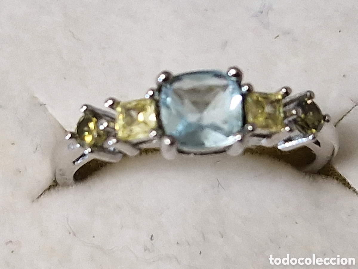 Joyeria: ANILLO DE PLATA Y PIEDRAS DE COLORES - Foto 2