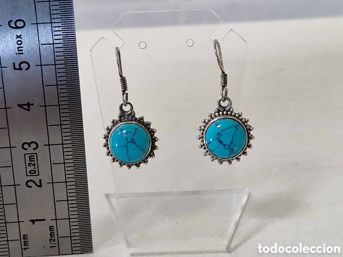 Joyeria: PENDIENTES DE PLATA Y TURQUESAS NUEVOS - Foto 6