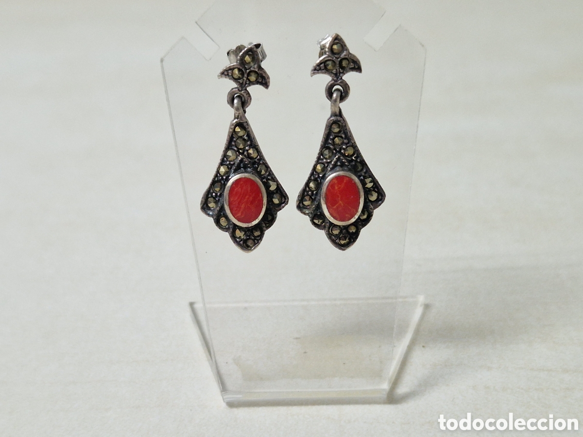 Joyeria: PENDIENTES DE PLATA Y CORAL NATURAL - Foto 3
