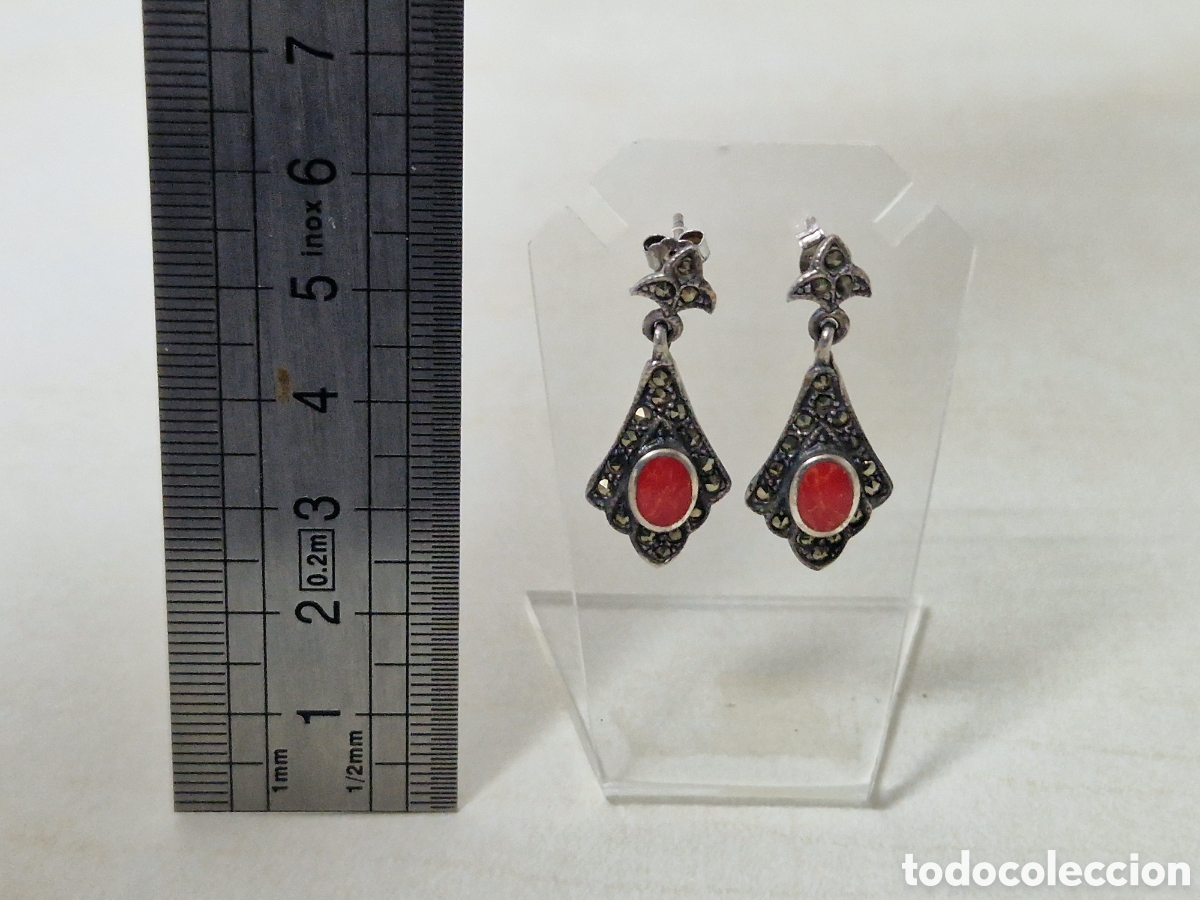 Joyeria: PENDIENTES DE PLATA Y CORAL NATURAL - Foto 4