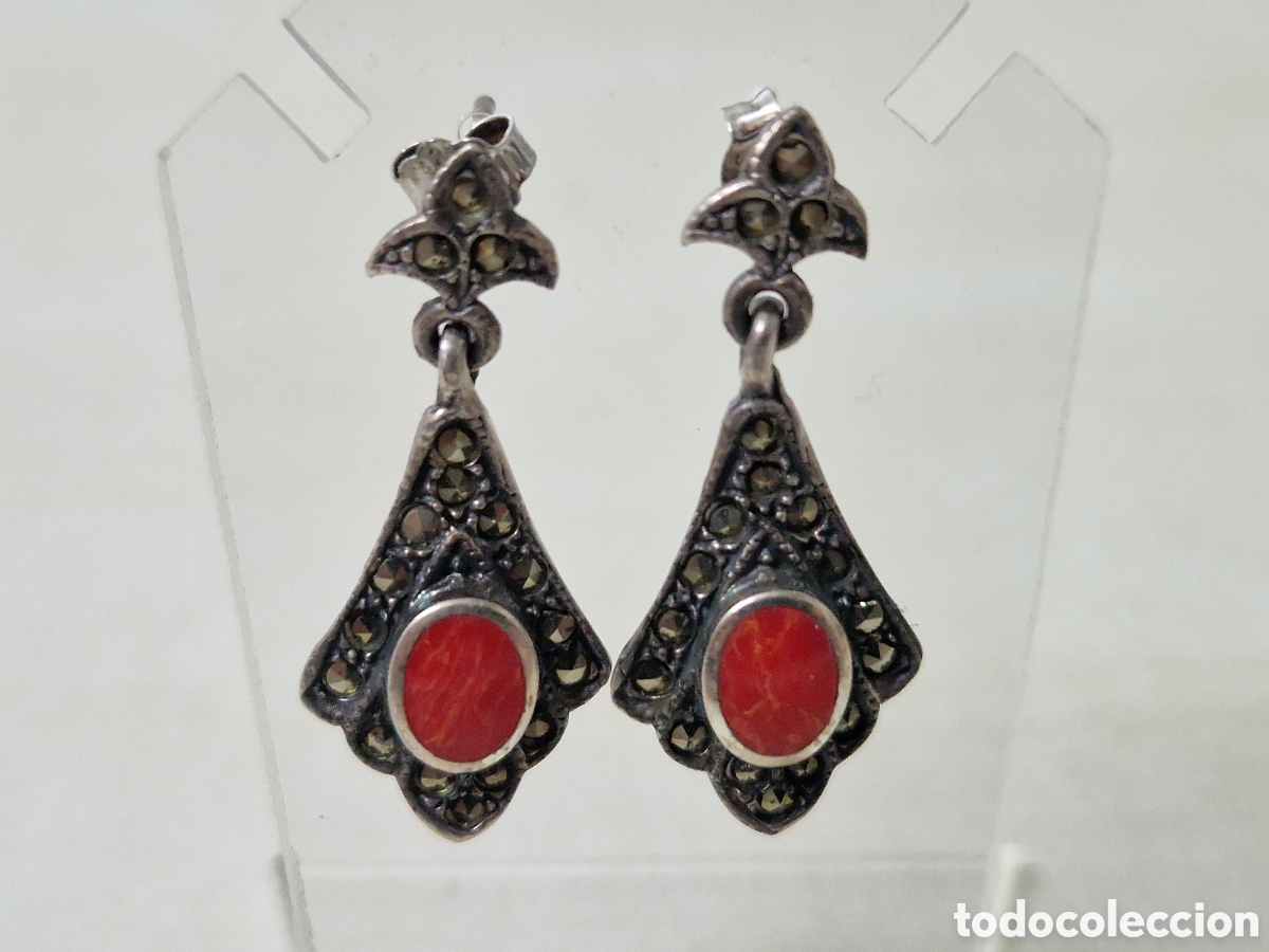 Joyeria: PENDIENTES DE PLATA Y CORAL NATURAL - Foto 6