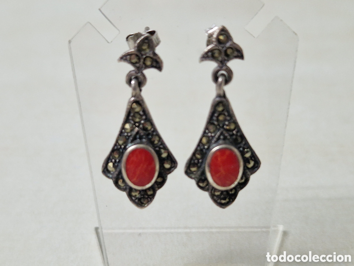 Joyeria: PENDIENTES DE PLATA Y CORAL NATURAL - Foto 7
