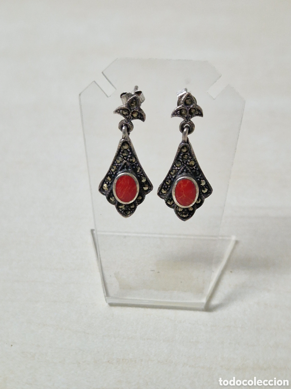 Joyeria: PENDIENTES DE PLATA Y CORAL NATURAL - Foto 2