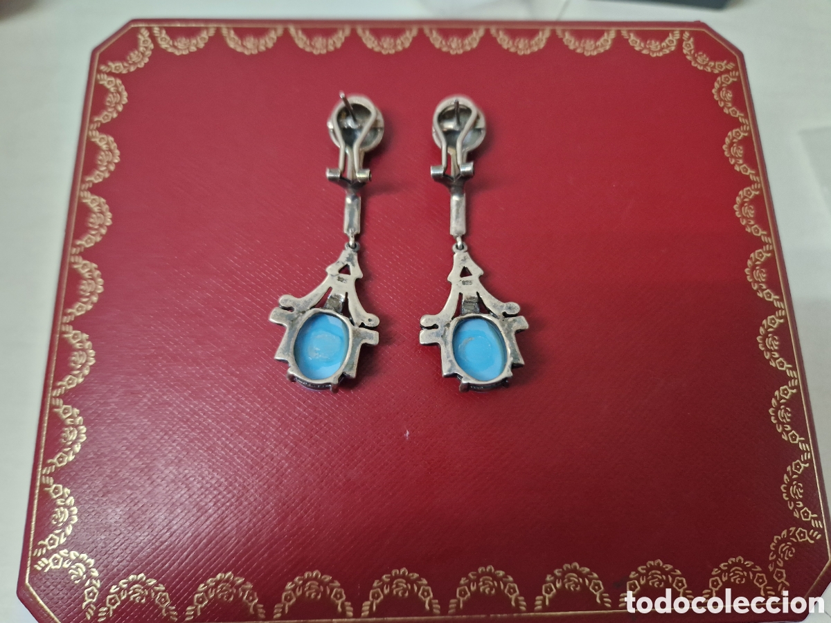 Joyeria: PENDIENTES LARGOS DE PLATA Y CON PIEDRAS - Foto 3