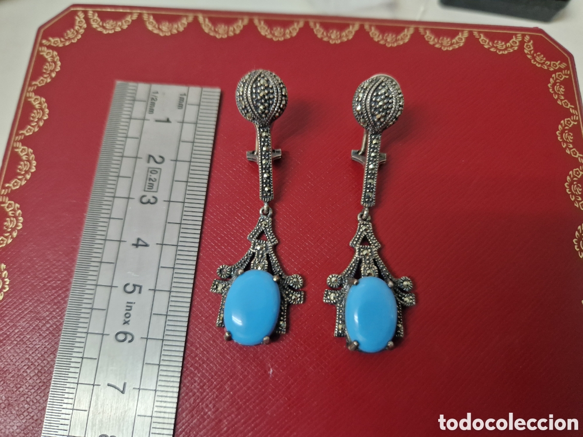 Joyeria: PENDIENTES LARGOS DE PLATA Y CON PIEDRAS - Foto 5
