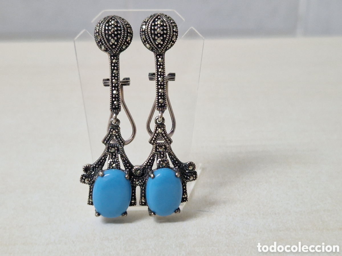 Joyeria: PENDIENTES LARGOS DE PLATA Y CON PIEDRAS - Foto 7