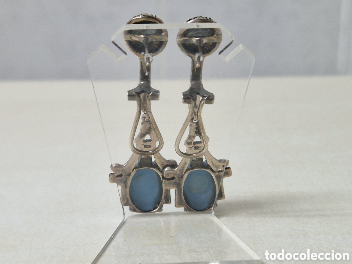 Joyeria: PENDIENTES LARGOS DE PLATA Y CON PIEDRAS - Foto 8