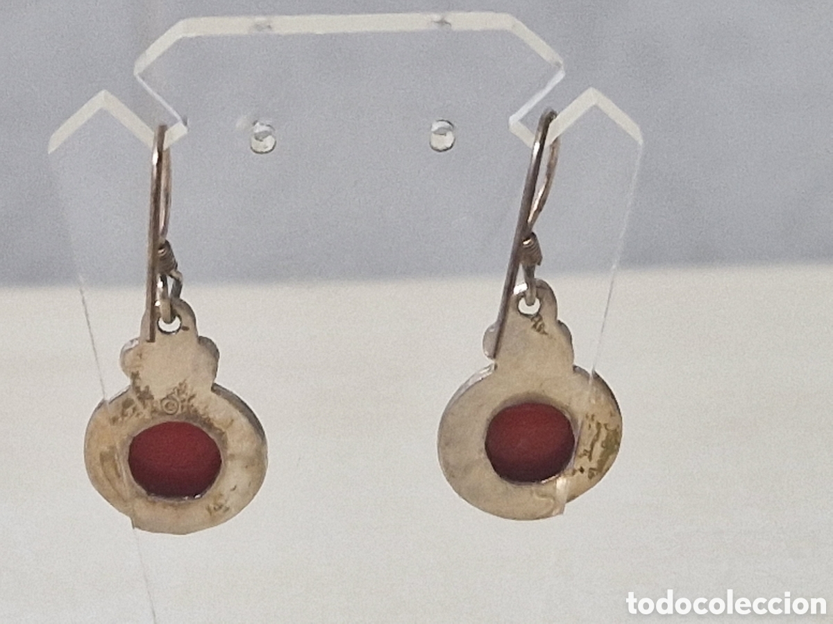 Joyeria: PENDIENTES DE PLATA Y CORAL NUEVOS - Foto 4