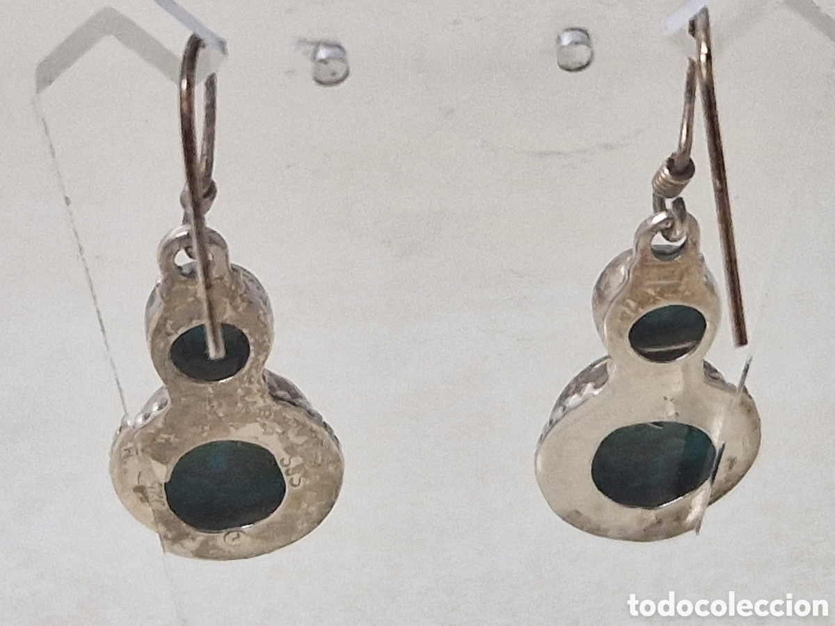 Joyeria: PENDIENTES DE PLATA Y TURQUESAS NUEVOS ESTRENAR - Foto 2