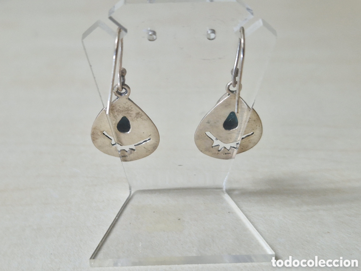 Joyeria: PENDIENTES DE PLATA Y TURQUESAS - Foto 2