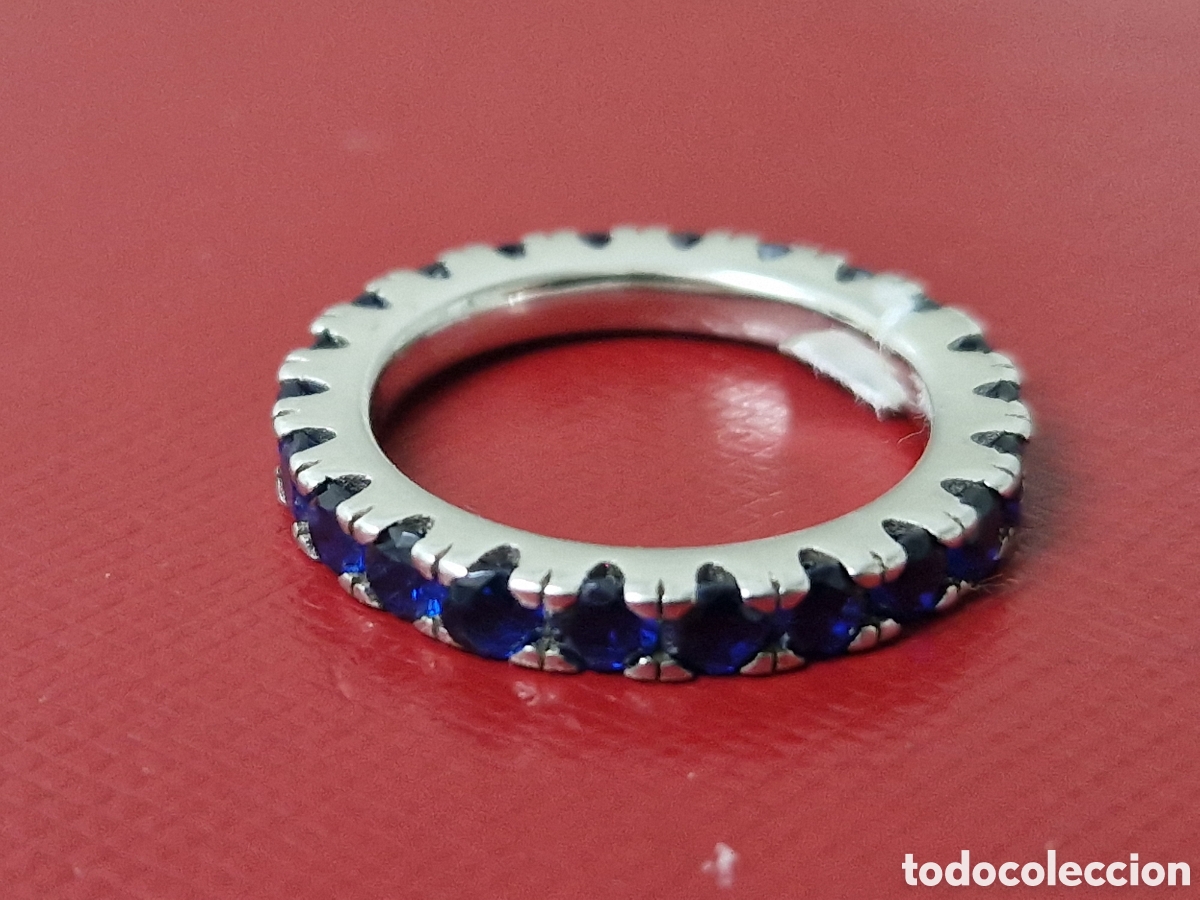 Joyeria: ANILLO DE PLATA Y CIRCONITAS AZULES NUEVO - Foto 9