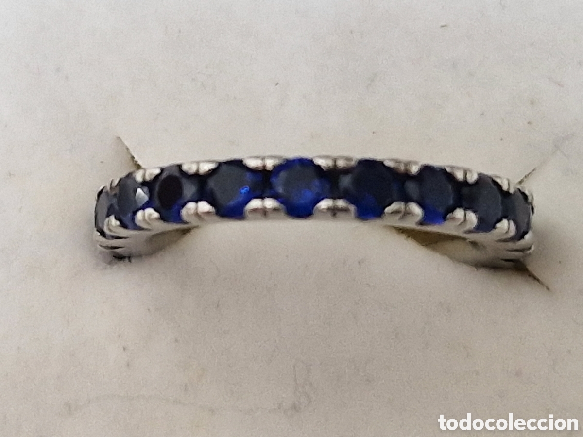 Joyeria: ANILLO DE PLATA Y CIRCONITAS AZULES NUEVO - Foto 11