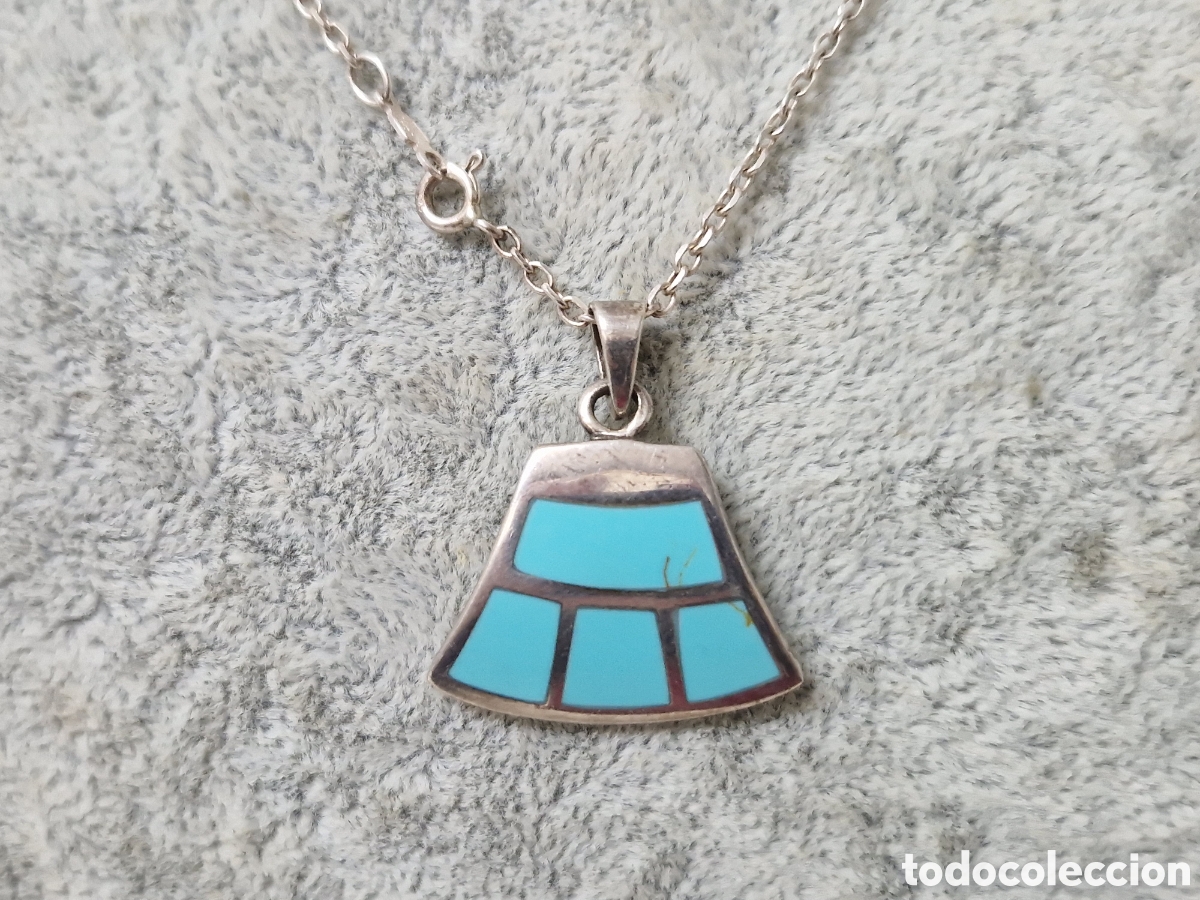 Joyeria: COLGANTE DE PLATA Y TURQUESA - Foto 6